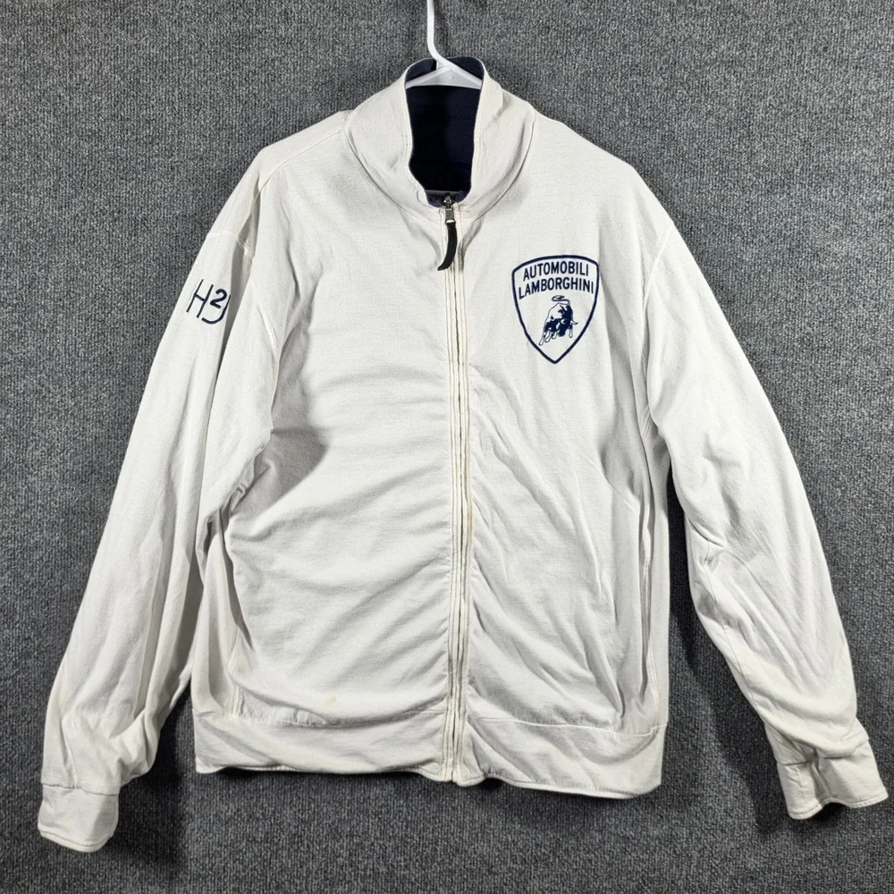 Hydrogen Lamborghini Jacket Mens XXL Reversible Full Zip Made In Italy